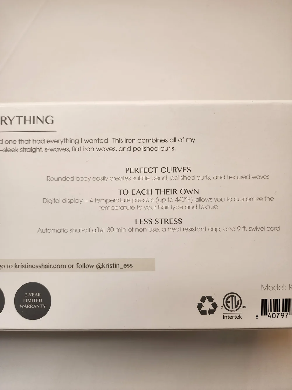 Kristin Ess Hair - 3-in-1 Flat Iron